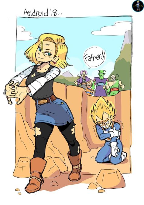 Android 18 is a badass. (AU fic) On the day of the World Martial Arts Tournament, Vegeta was ready to fight his long time rival Goku, only for a wrench to be thrown in his plans. After being paired up to fight the beautiful Android 18, Vegeta was brutally beaten and publicly humiliated by her. 